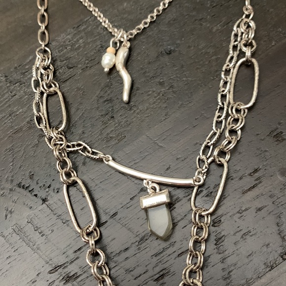 NWT Free People Layered Necklace - Picture 2 of 3